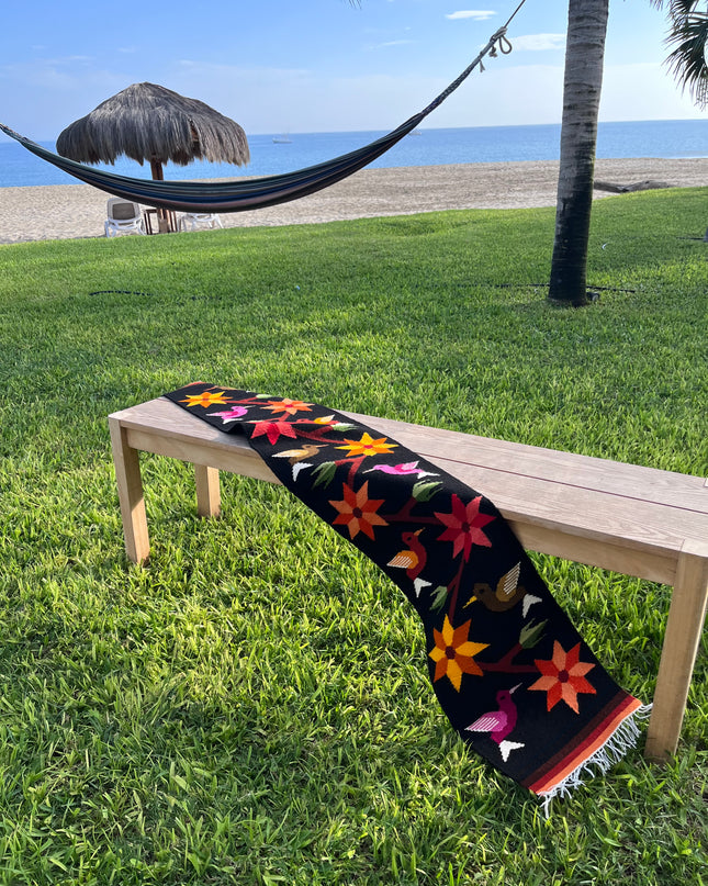 Caminos Aves & Flores Negro