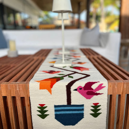 Caminos Aves & Flores Blanco
